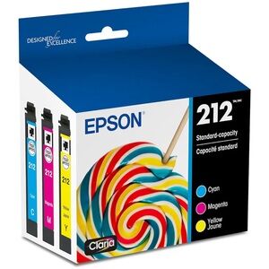 Epson 212 Claria Ink Pack - Cyan, Magenta, Yellow NEW SEALED NO BOX